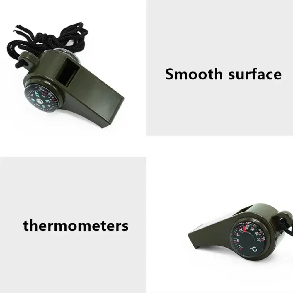3in1 Outdoor Emergency Whistle with Compass, Thermometer, Outdoor Whistle, Convenient to Carry Suitable for Camping and Hiking - Image 5