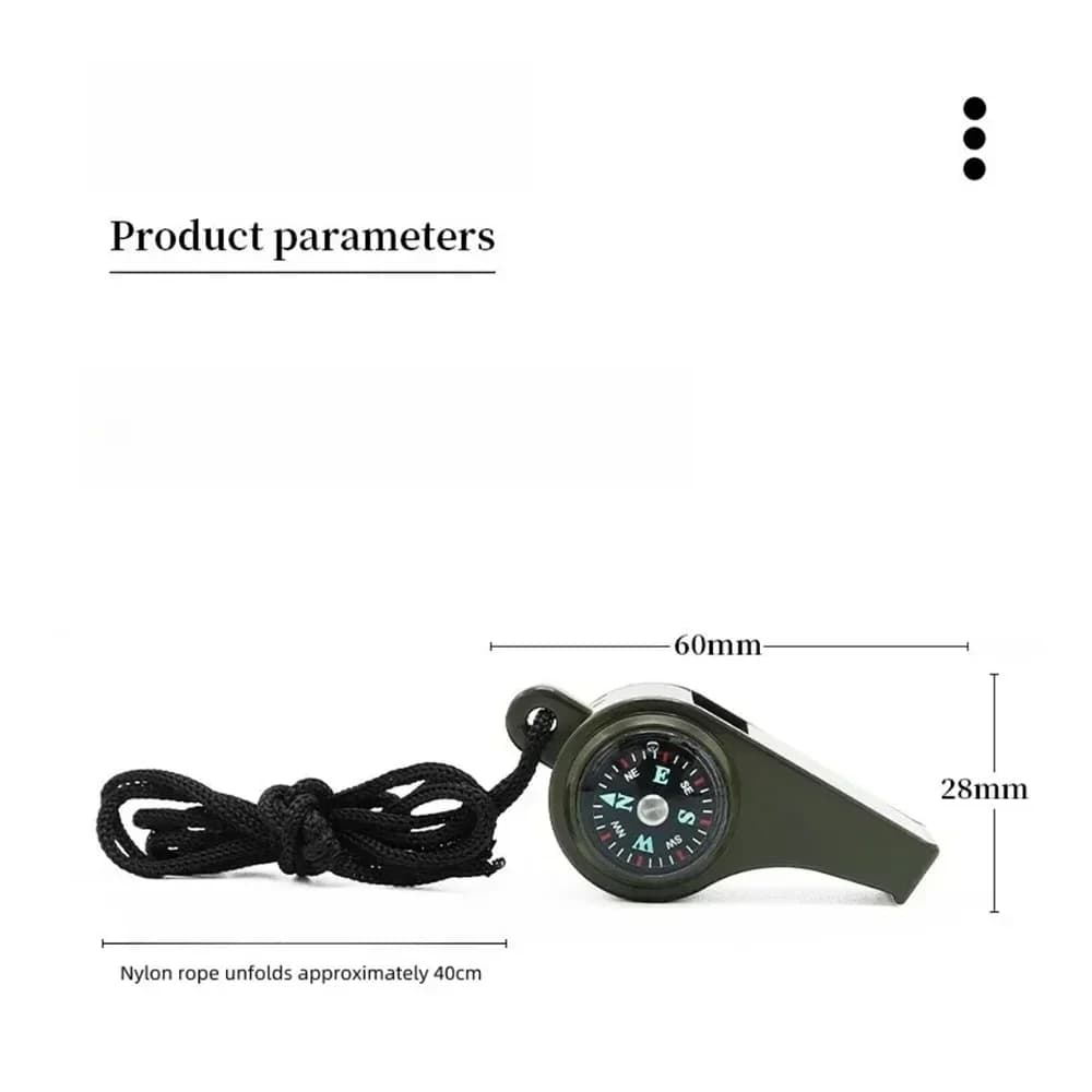 3in1 Outdoor Emergency Whistle with Compass, Thermometer, Outdoor Whistle, Convenient to Carry Suitable for Camping and Hiking - Image 6