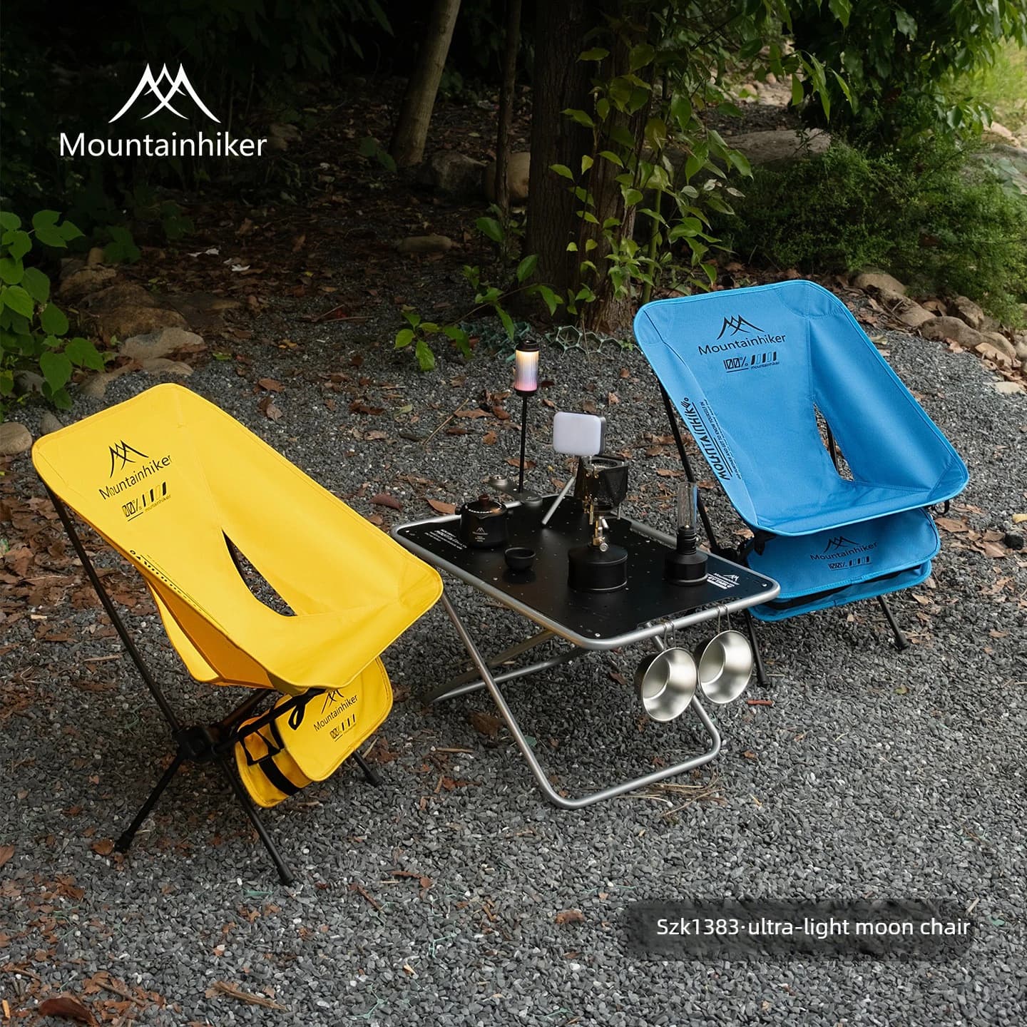 Foldable Camping Chairs Set Lightweight Folding Chair Ultralight Backpacking Moon Chairs for Garden Picnic Beach Fishing - Image 4