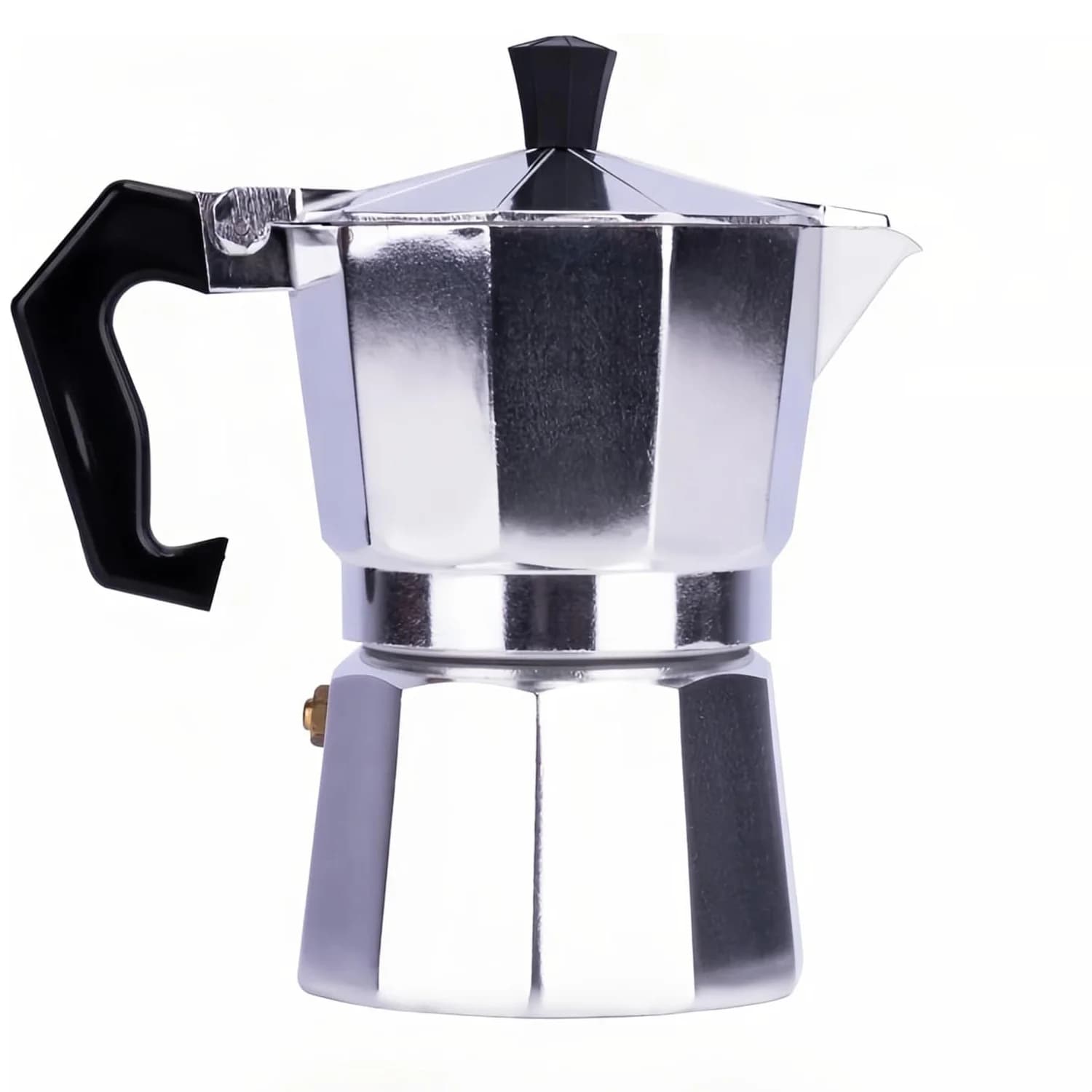 Classic Stovetop Moka Pot, Aluminum Espresso Maker with Replacement Parts, Cuban Coffee Maker for Home & Camping Use - Image 1