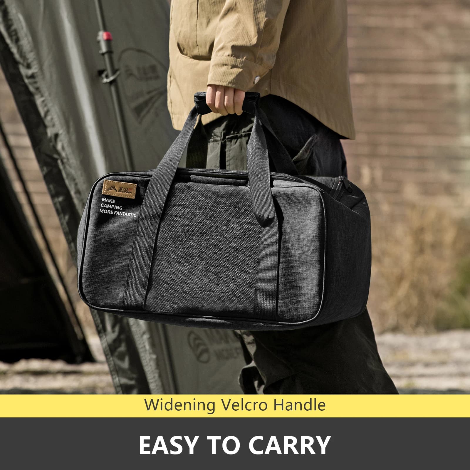 BISINNA Outdoor Camping Bag 26L/30L/42L Folding Gas Tank Storage Bag Picnic Cookwre Container Camp Supplies Adjustable Partition - Image 6