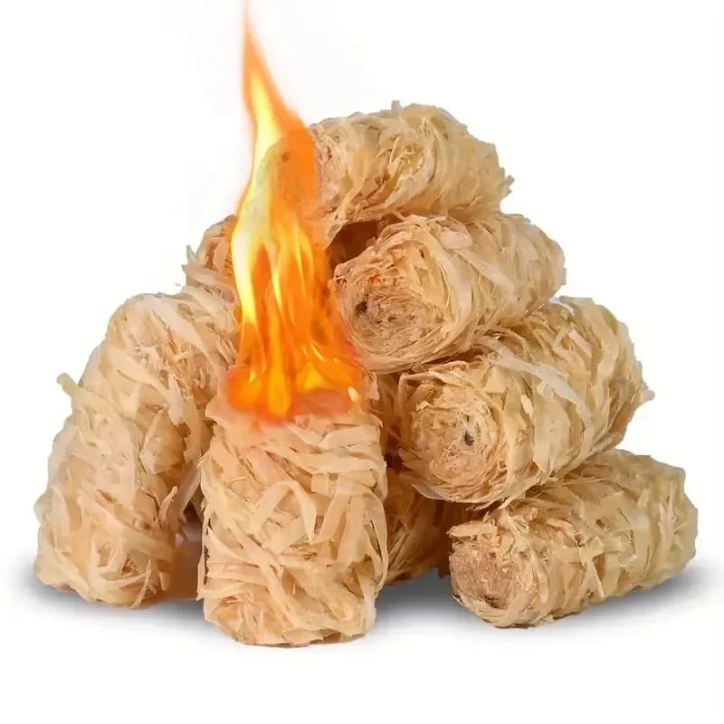 30/100pcs natural fire starter, wax wood stick, suitable for fireplace, barbecue stove, chimney oven, charcoal ignition - Image 1