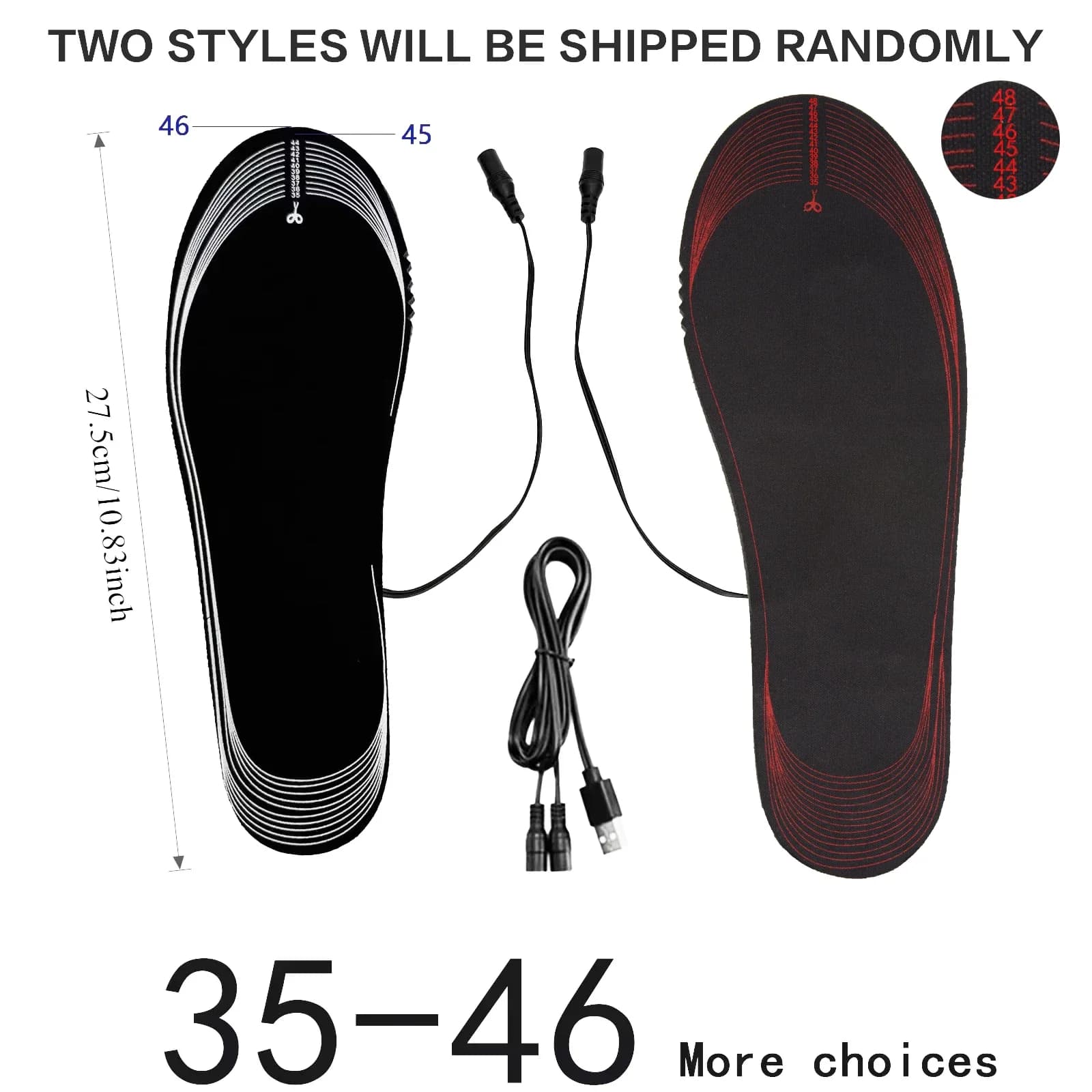 USB Heated Insoles for Shoes Electric Foot Warming Pad Winter Feet Warmer Sock Mat Outdoor Sports Shoe Heating Insole - Image 6