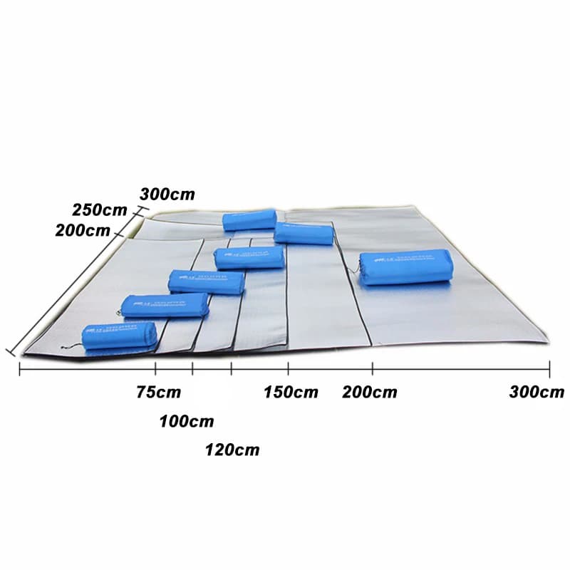 Aluminum Foil Moisture-proof Pad Outdoor Camping Waterproof Tent Footprint Portable Picnic Mat Lightweight HIking Sleeping Pad - Image 2