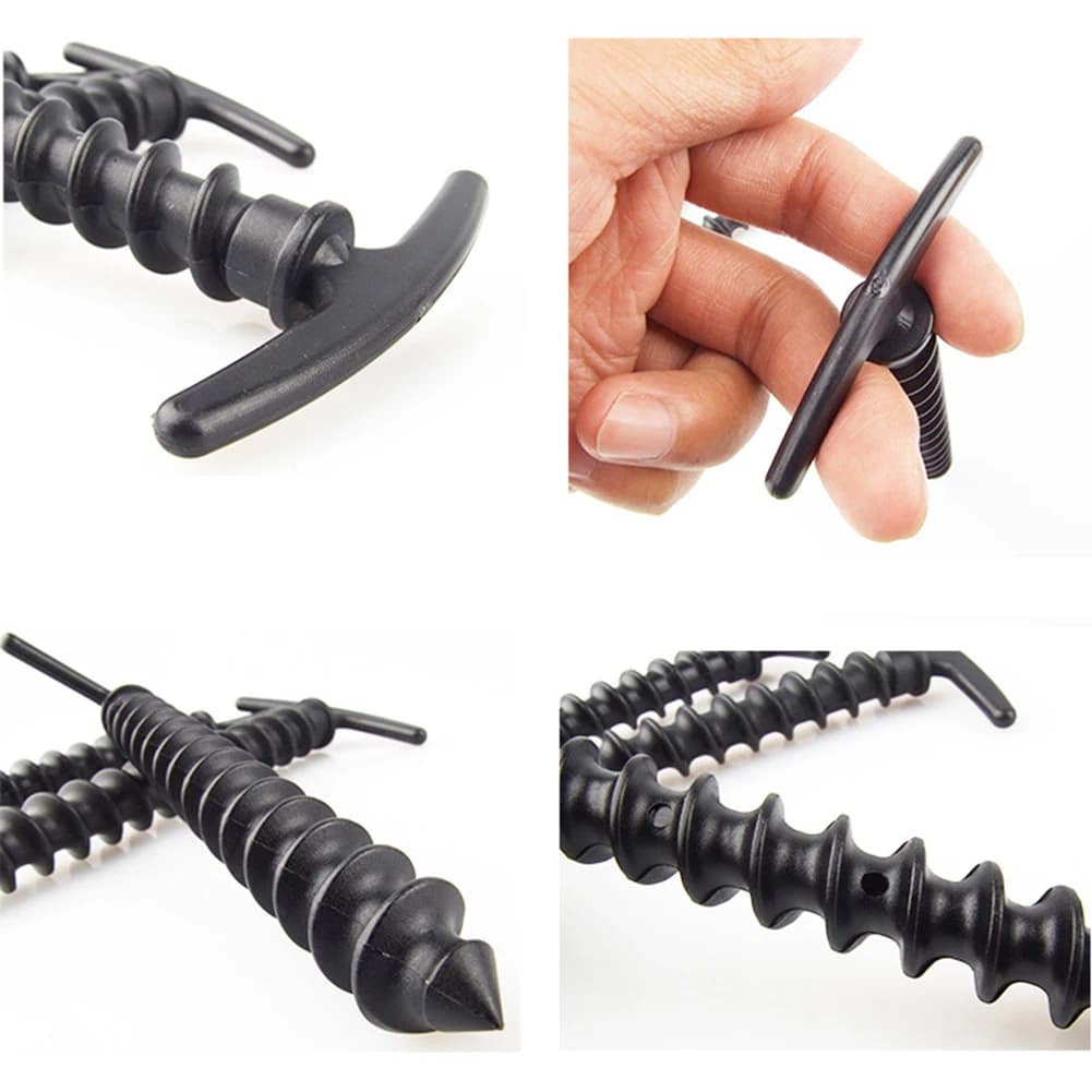 10pcs/pack Tent Pegs Ground Nails Outdoor Camping Peg Screw Anchor Stakes Hiking Tent Pins Windproof Tent Accessories 14.5x7cm - Image 5