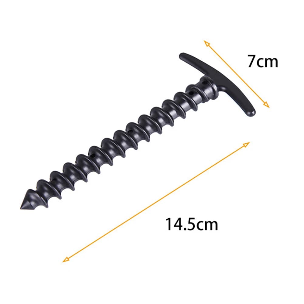 10pcs/pack Tent Pegs Ground Nails Outdoor Camping Peg Screw Anchor Stakes Hiking Tent Pins Windproof Tent Accessories 14.5x7cm - Image 6