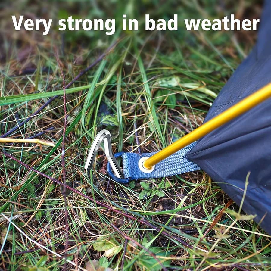 Lightweight Tent Pegs Campsite Ground Nails, 5pc/10pc 18cm Aluminum Alloy Shelter Tent Stakes, Camping Tent Accessories - Image 4