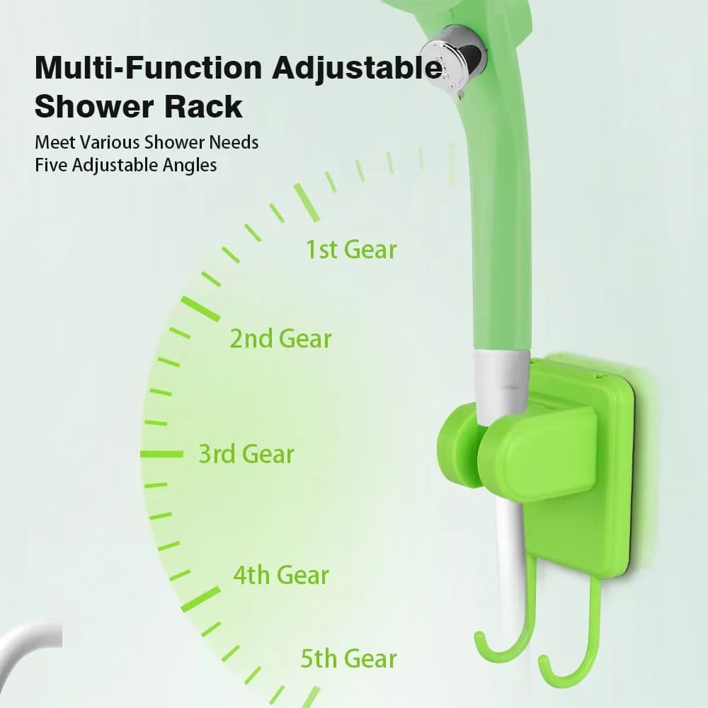 Camping Shower Pump RV Outdoor Shower Kit Camp Shower w/Full Screen Intelligent Digital Display Adjustable 6000mAh Shower Kit - Image 2