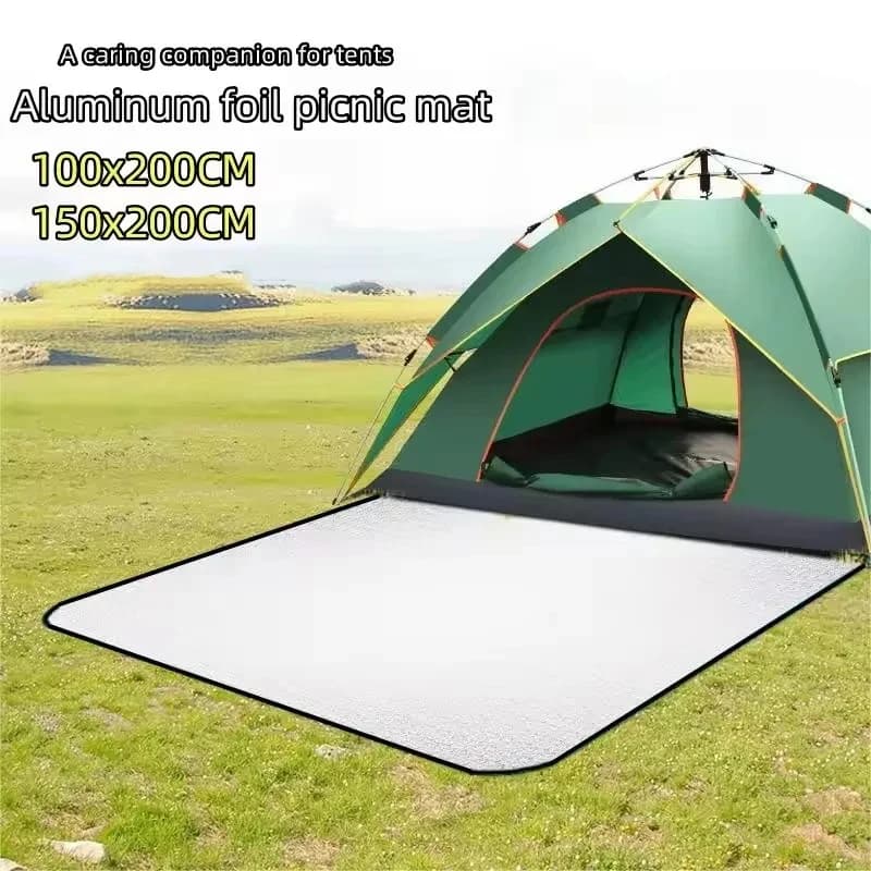 Waterproof Mat Double-sided Aluminum Film Moisture-Proof Mat Portable Picnic Mat Outdoor Tent Camping Beach Moisture-Proof Mat - Image 2