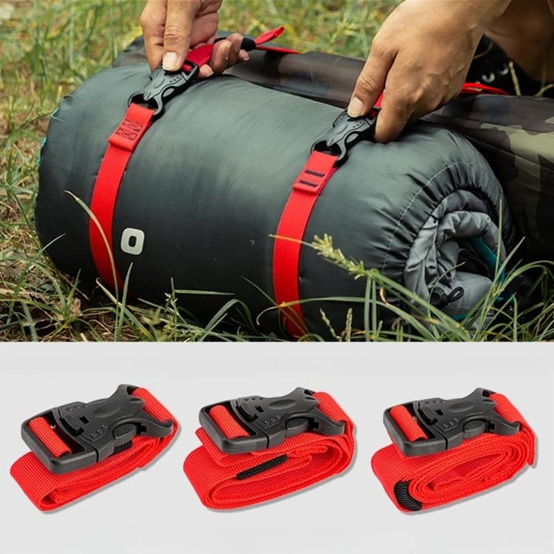4/2/1PCS Cargo Tie Luggage Lash Belt Strap Buckle Camping Nylon Travel Kits Buckle Tie-Down Belt Cargo Straps for Travel Camping - Image 1