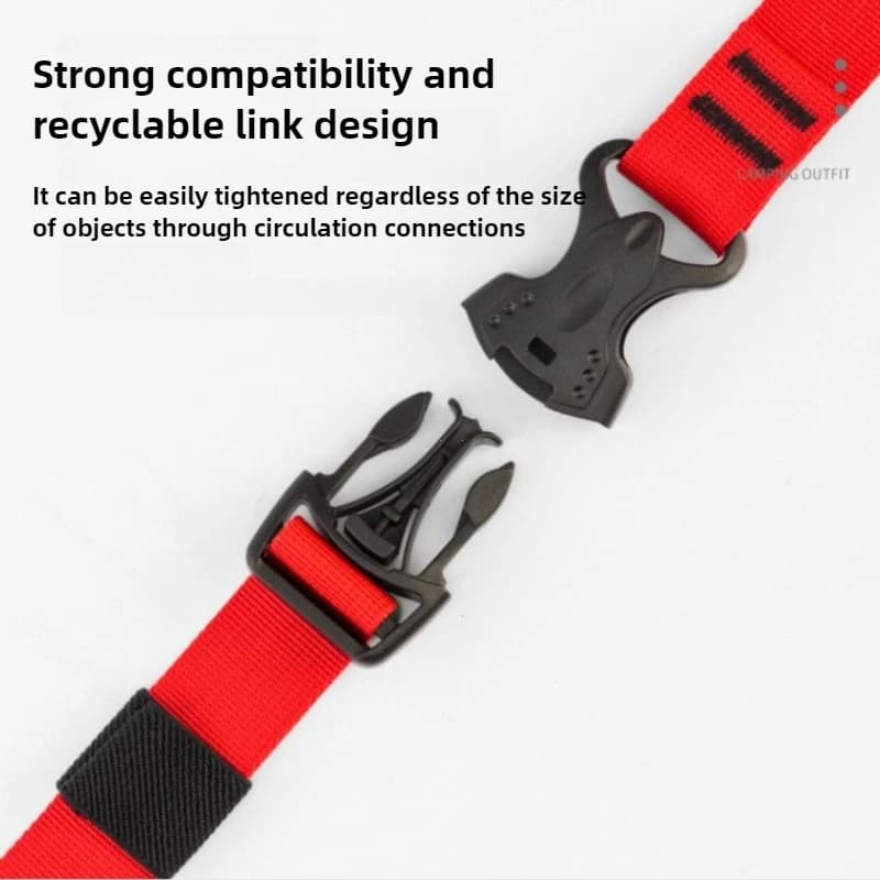 4/2/1PCS Cargo Tie Luggage Lash Belt Strap Buckle Camping Nylon Travel Kits Buckle Tie-Down Belt Cargo Straps for Travel Camping - Image 6
