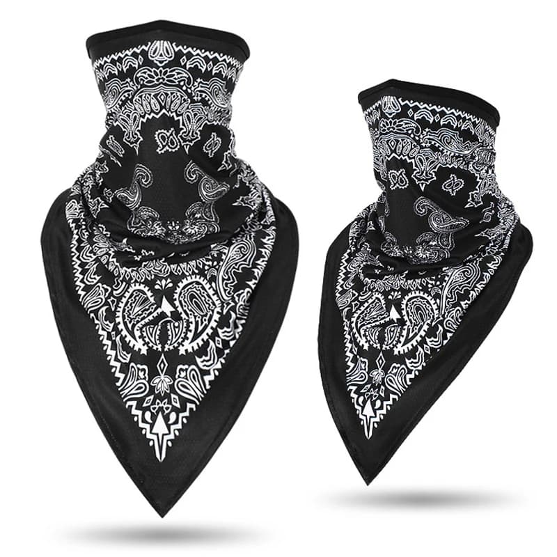 Men Women Bandanna Mask Sports Paisley Bandana Wrap Triangle Face Cover Ski Tube Scarf Fishing Hunting Hiking Neck Gaiter Shield - Image 2