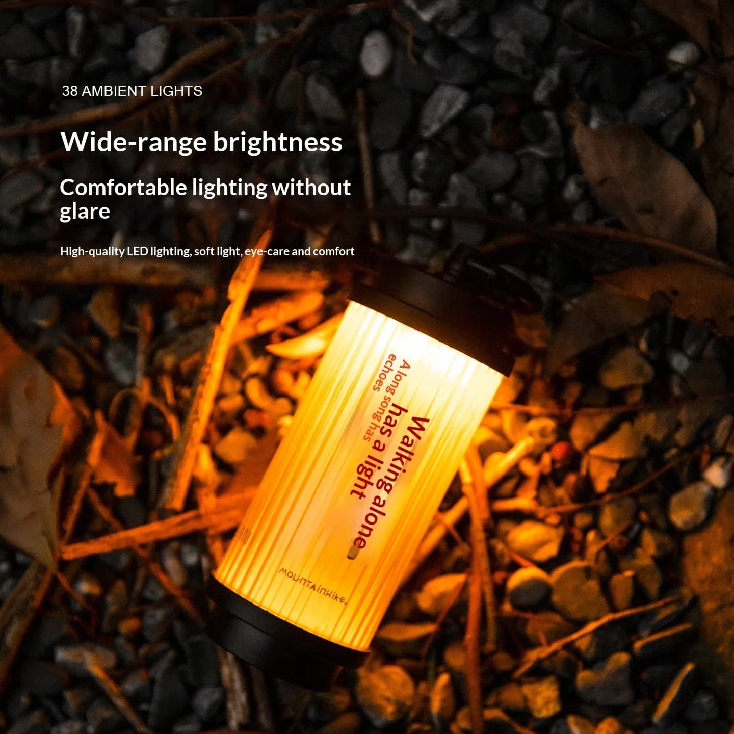 MOUNTAINHIKER 1800mAh LED 38 Ambient Camping Lantern Outdoor Portable Hanging Light with Ultra-Long Battery Life for Ambiance - Image 4