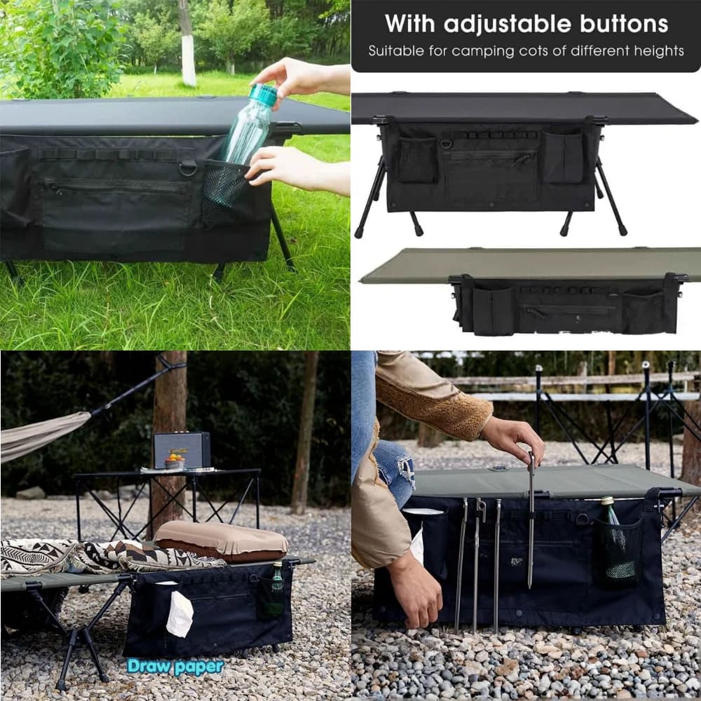 WESTTUNE Camping Cot Portable Folding Bed Ultralight Aluminum Alloy Sleeping Cot for Outdoor Hiking Backpacking Travel - Image 5