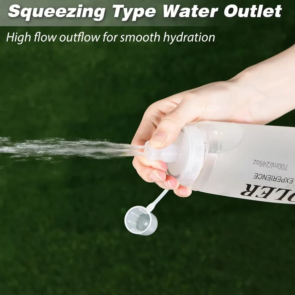 NEWBOLER TPU Outdoor Sport Folding Soft Flask Drink Portable Water Bottle for Running Camping Hiking Bicycle Fitness Water Bag - Image 4
