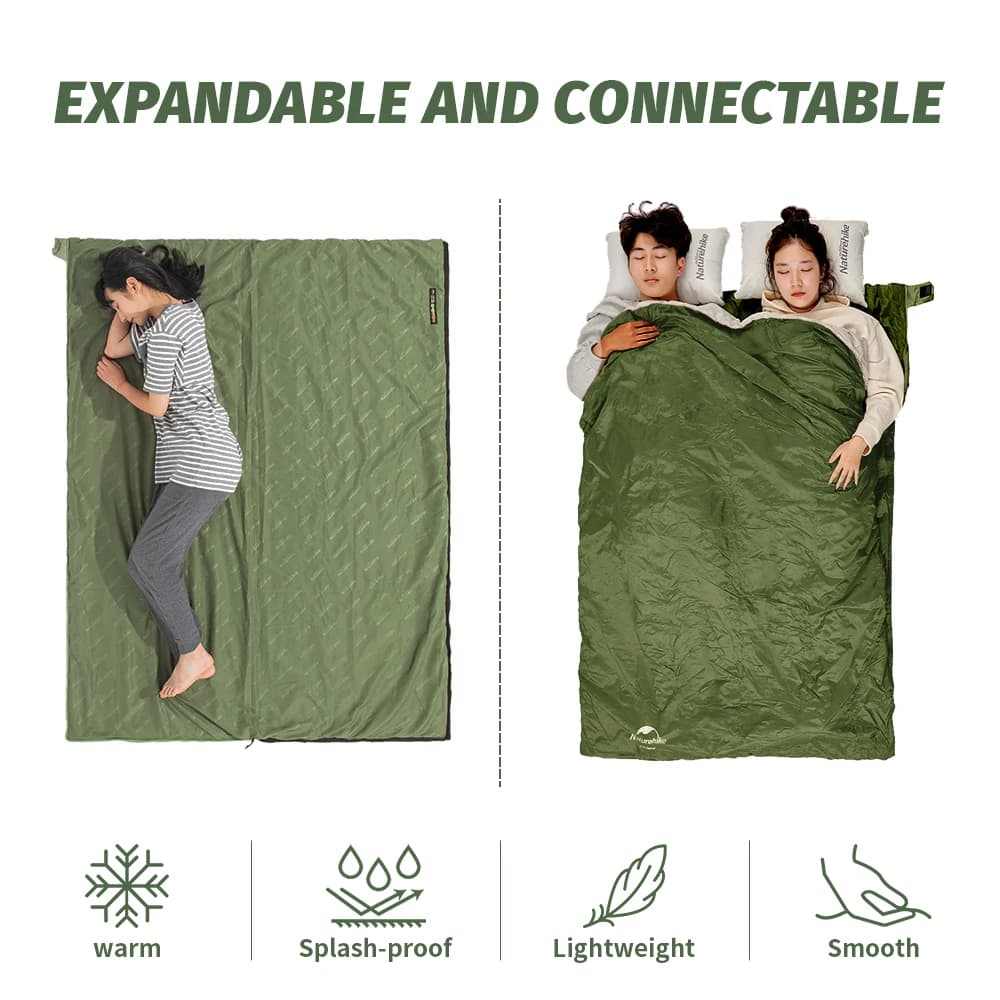 NaturehikeLW180 Sleeping Bag Ultralight Portable Sleeping Bag Spring Summer Sleeping Bag Outdoor Hiking Camping Travel Equipment - Image 4