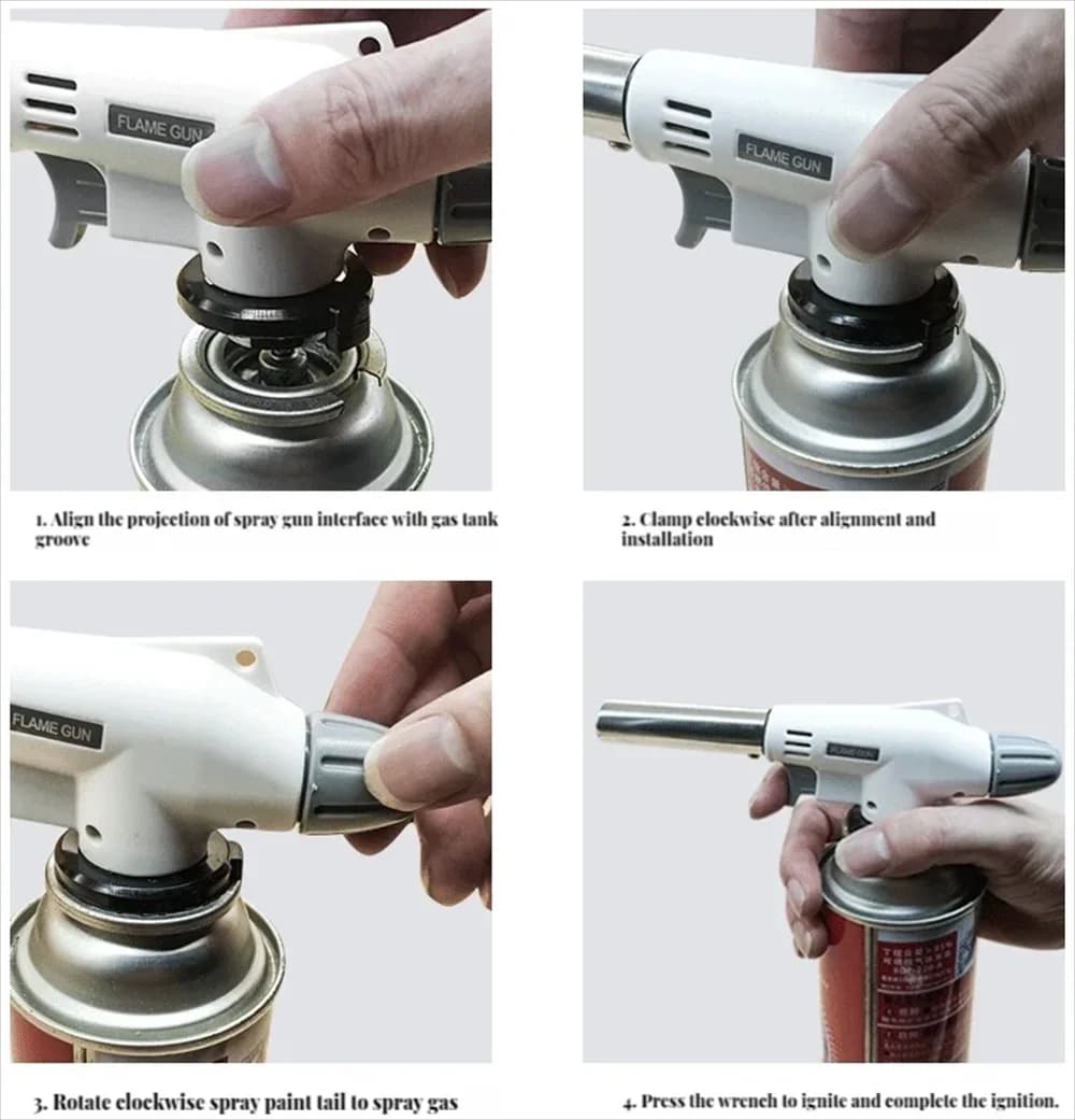 Card burner Outdoor barbecue kitchen baking igniter Flame gun Ceramic core spray gun Small welding torch - Image 3