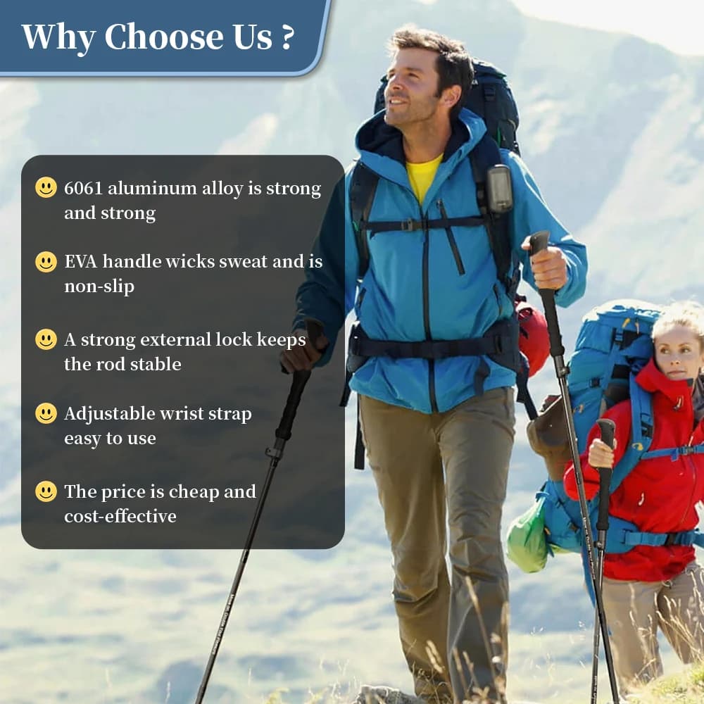 Naturehike Hiking Poles Three Sections Of Aluminum Pole For Mountaineering Hiking Skiing Travel Poles Climbing Trekking Pole - Image 3