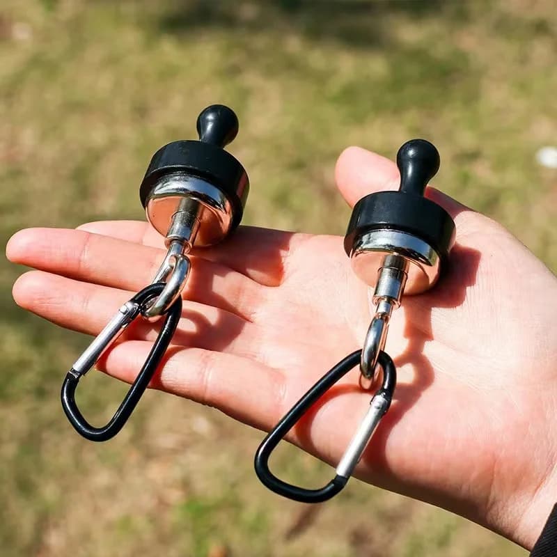 Camping Magnetic Hook Strong Suction Separable Multifunctional Outdoor Tent Canopy Carabiner Magnet Hanger Camping Accessories - Image 1