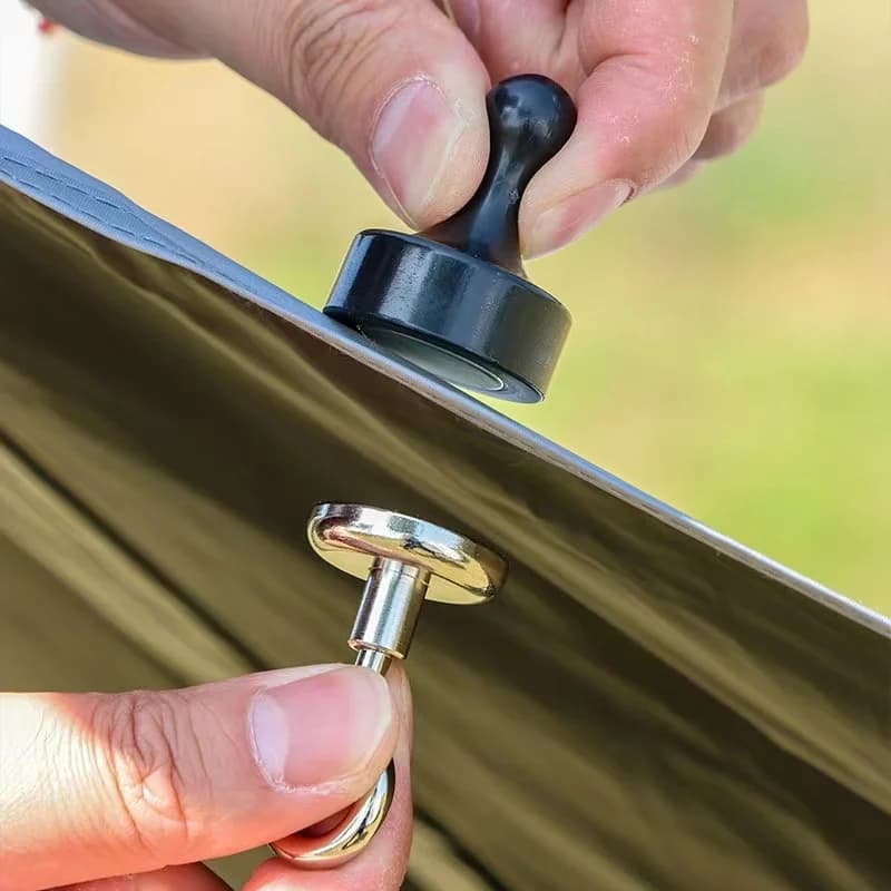 Camping Magnetic Hook Strong Suction Separable Multifunctional Outdoor Tent Canopy Carabiner Magnet Hanger Camping Accessories - Image 3