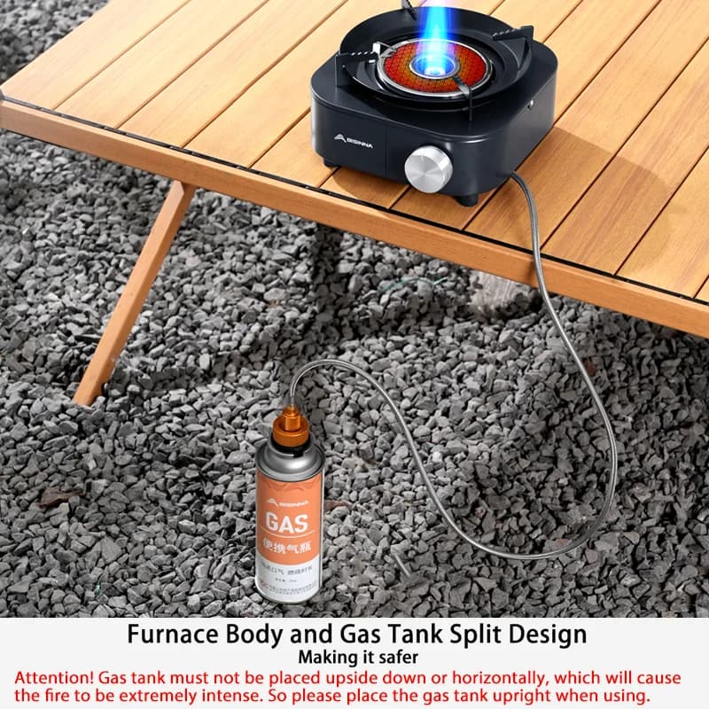 BISINNA 4000W High-power Infrared Stove Portable Lightweight Gas Burner Split Type Stove Outdoor Camping Supplies Picnic Hiking - Image 3