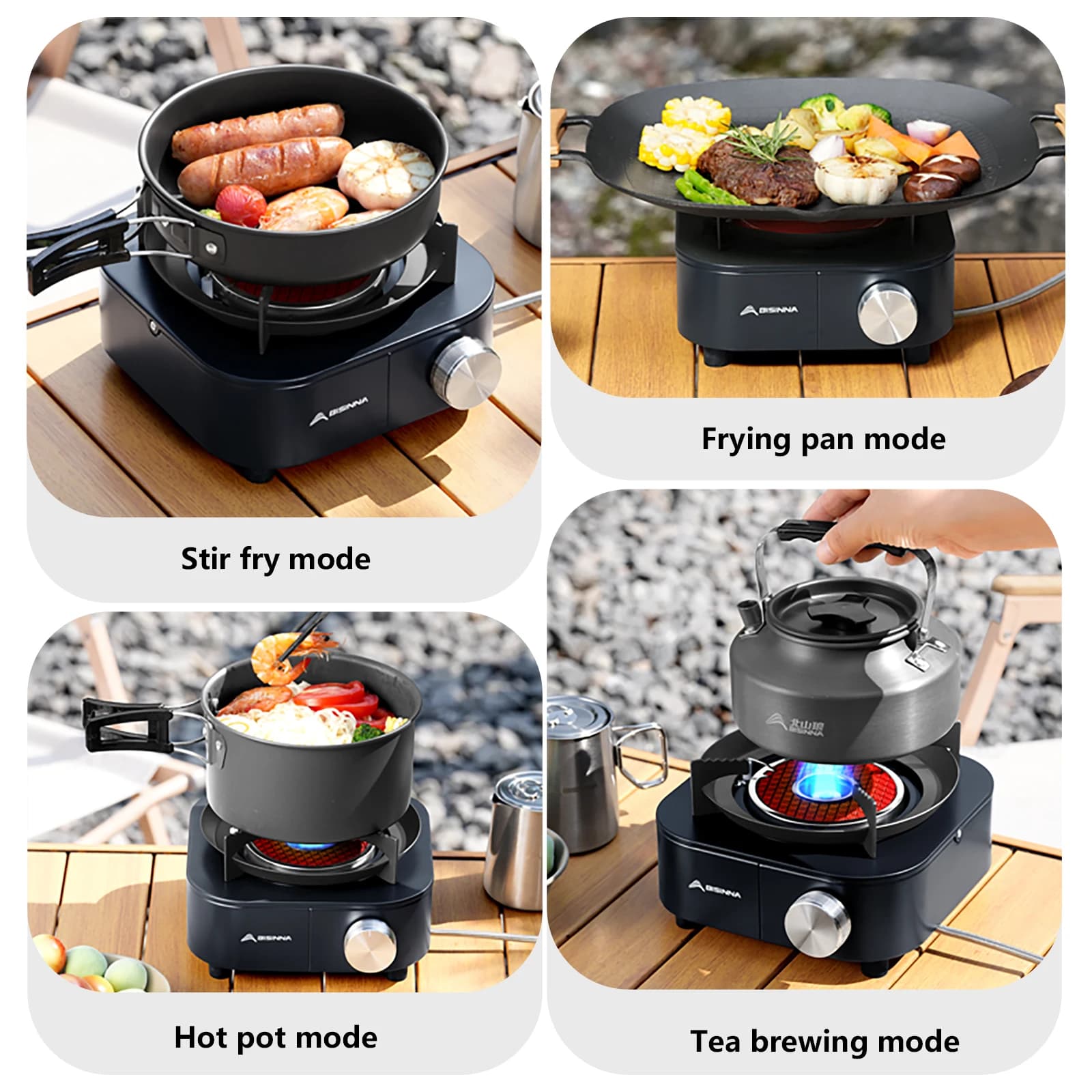 BISINNA 4000W High-power Infrared Stove Portable Lightweight Gas Burner Split Type Stove Outdoor Camping Supplies Picnic Hiking - Image 6