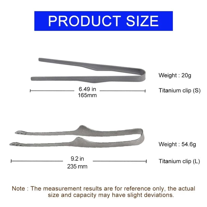 Camping Titanium Tea Cup Clip Outdoor Ultralight Steak Lid Barbecue Antiscalding Tea Tweezer Tableware Toast Tongs - Image 2
