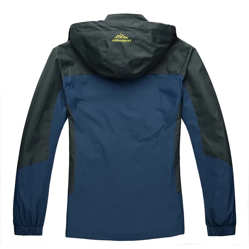 TRVLWEGO Camping Hiking Jacket Men Autumn Outdoor Sports Coats Climbing Trekking Windbreaker Travel Waterproof Jackets Black - Image 3