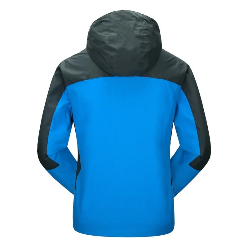 TRVLWEGO Camping Hiking Jacket Men Autumn Outdoor Sports Coats Climbing Trekking Windbreaker Travel Waterproof Jackets Black - Image 4