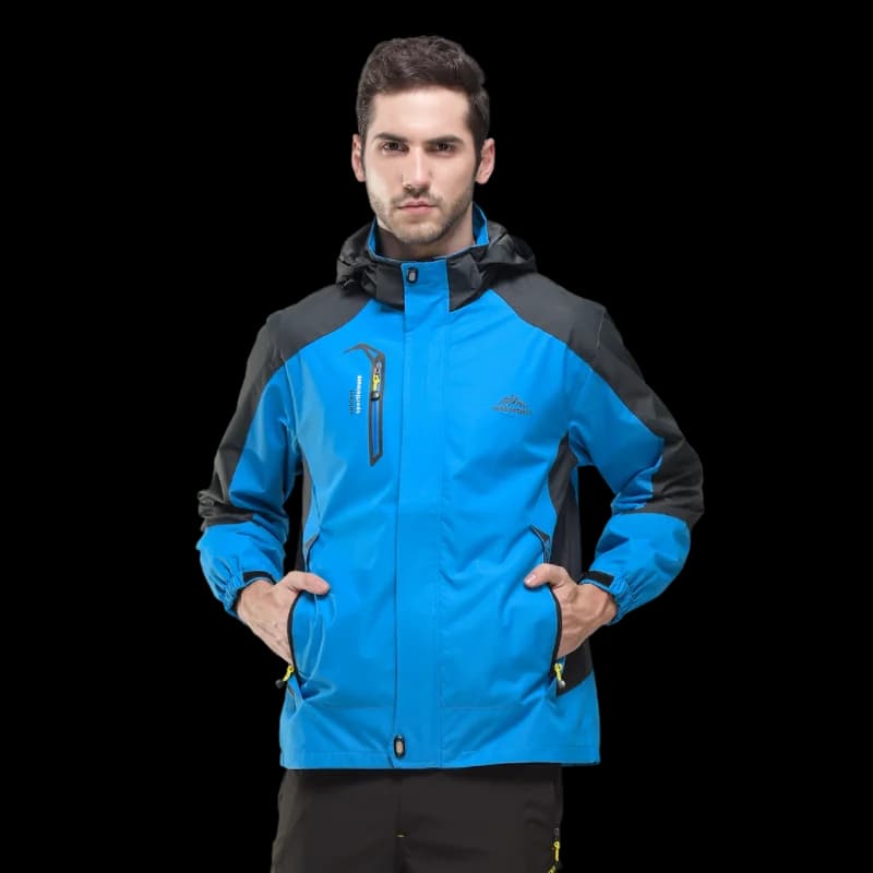 TRVLWEGO Camping Hiking Jacket Men Autumn Outdoor Sports Coats Climbing Trekking Windbreaker Travel Waterproof Jackets Black - Image 6