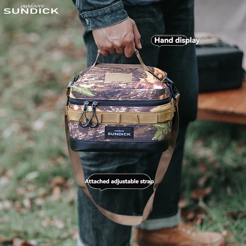 Large Picnic lce Bag 900D Cloth Camping Travel Organizer Waterproof Thermal Lunch Box for Camping BBQ Family Outdoor Activities - Image 4