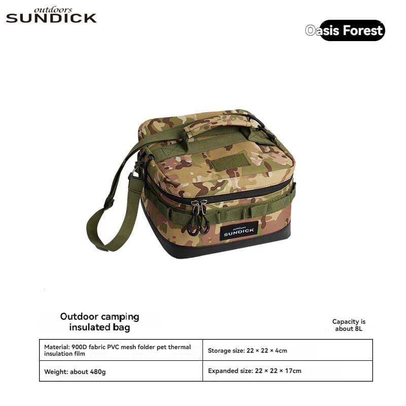 Large Picnic lce Bag 900D Cloth Camping Travel Organizer Waterproof Thermal Lunch Box for Camping BBQ Family Outdoor Activities - Image 6