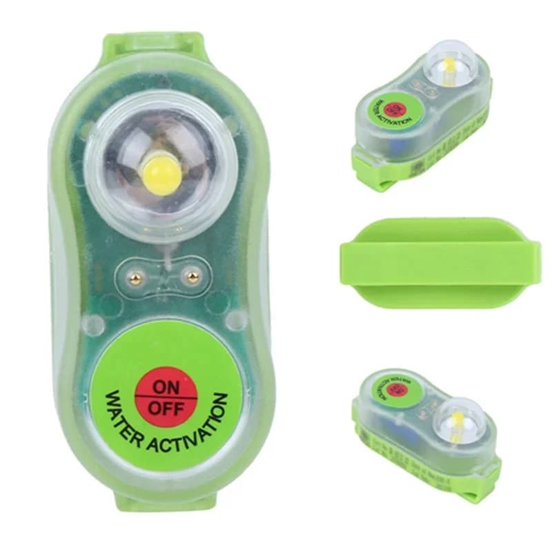 LED Seawater Activated Life Jacket Light Self Lighting Safety Vest Accessory Waterproof Plastic for Adult Child Survival Gear - Image 3