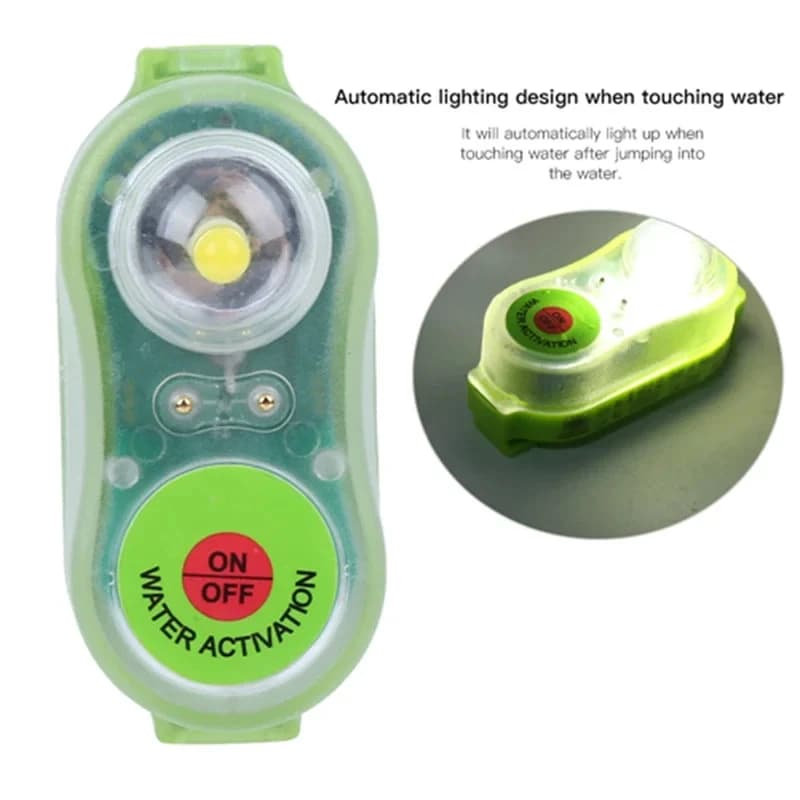 LED Seawater Activated Life Jacket Light Self Lighting Safety Vest Accessory Waterproof Plastic for Adult Child Survival Gear - Image 4