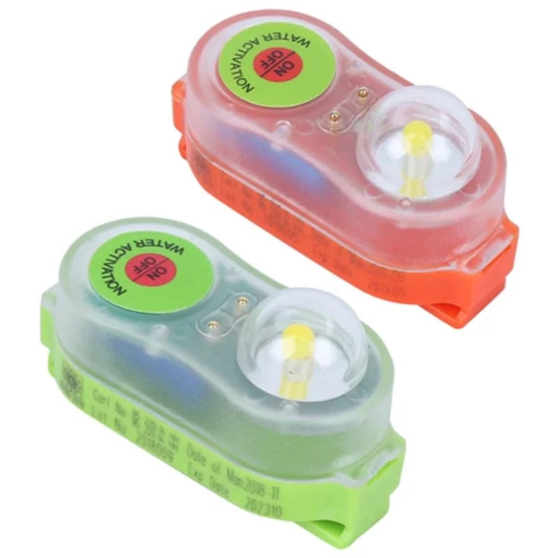 LED Seawater Activated Life Jacket Light Self Lighting Safety Vest Accessory Waterproof Plastic for Adult Child Survival Gear - Image 6