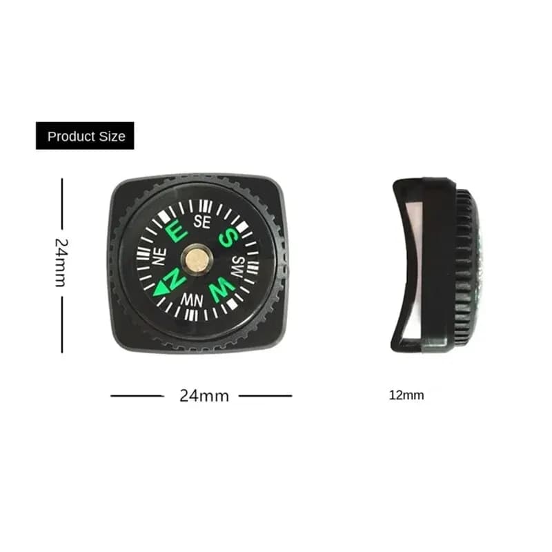 Small Outdoor Compass Camping Mountaineering Outdoor Orienteering Cross-country Compass Can Wear Width Less Than 21mm Strap - Image 2