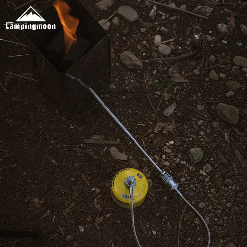 CAMPINGMOON XD-6-NE Torch Spray Gun Outdoor Camping Picnic Fire Making Barbecue Point Carbon Stainless Steel Spray Gun - Image 5