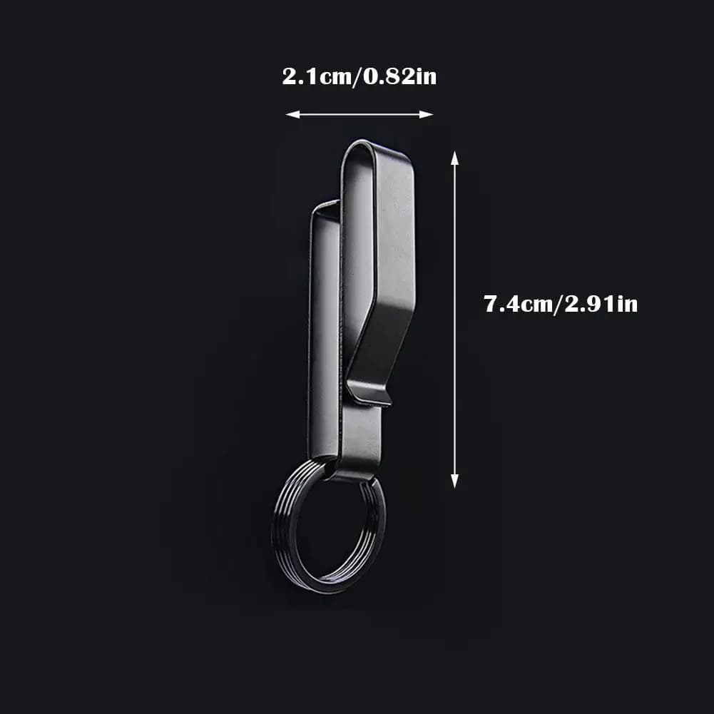 Stainless Steel Waist Hook Molle Hanging Car Key Buckle Key Clip Belt Buckle Outdoor Buckle Keychain Bag Strap Tools - Image 6