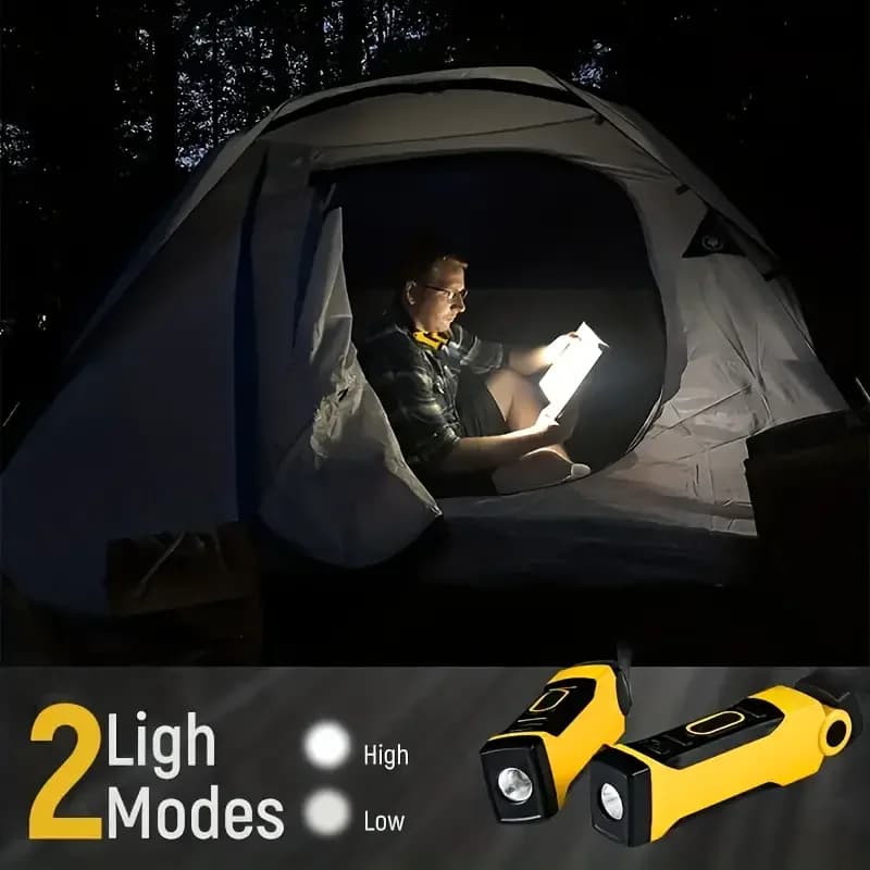 Rechargeable LED Neck Light Book Light for Reading, 2 Brightness Levels, Bendable Arms - Ideal for Reading, Camping, Repairing - Image 4