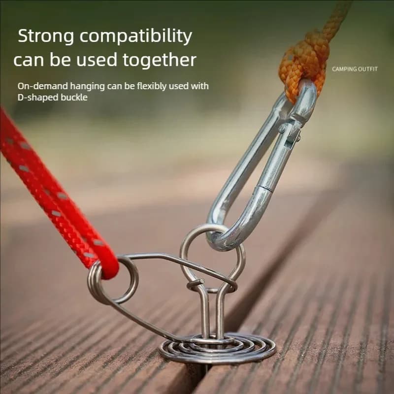 Spring Deck Nails tent pegs for campsite tent, board nails Awning Tent Canopy Stakes, outdoor shelter Hiking Tent Accessories - Image 1