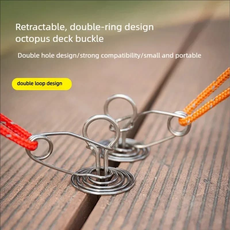 Spring Deck Nails tent pegs for campsite tent, board nails Awning Tent Canopy Stakes, outdoor shelter Hiking Tent Accessories - Image 4