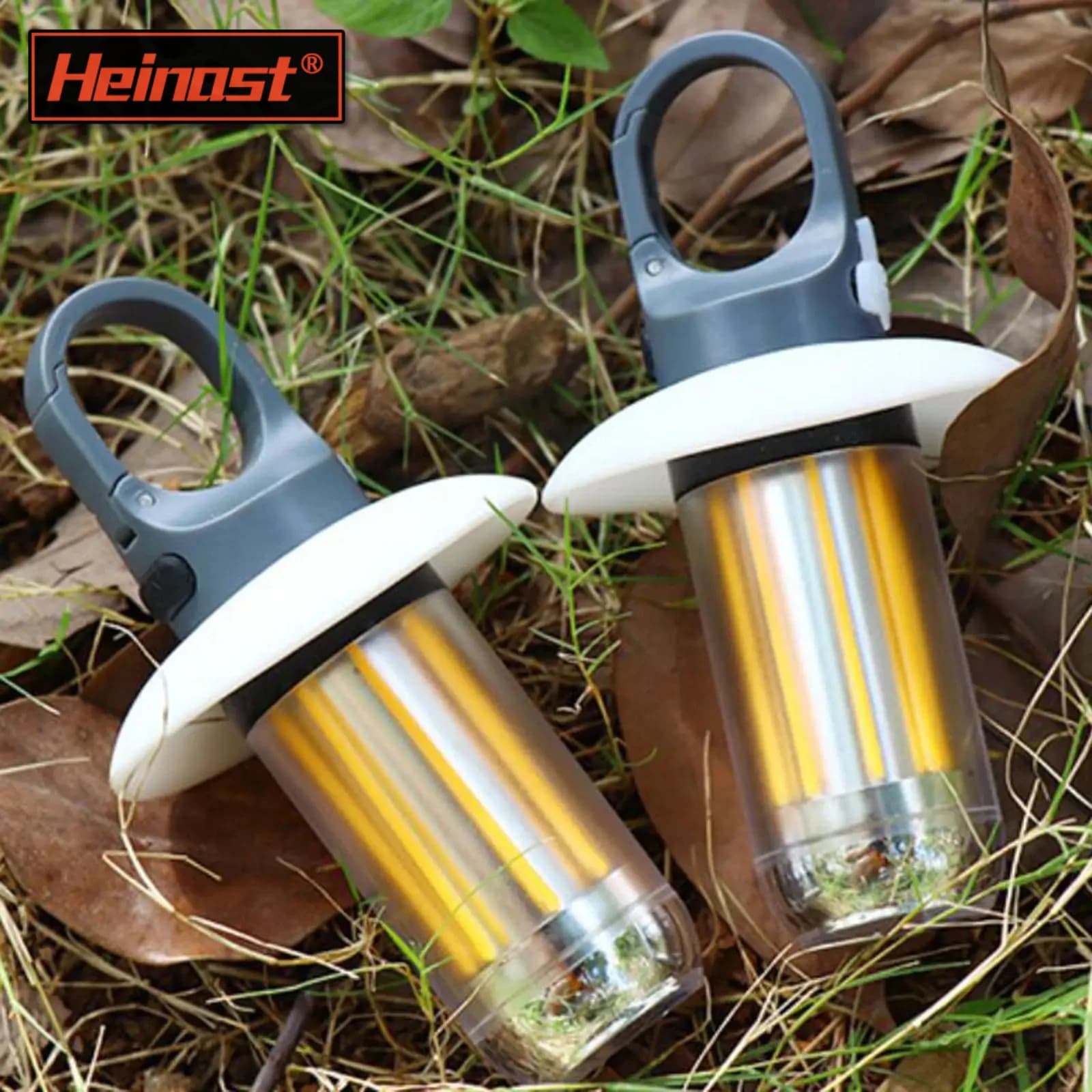 Heinast Camping Light Lightweight Handheld Torch 5 Lighting Modes Rechargeable Tent Lamp for Patio Climbing 8 Light Filaments - Image 1