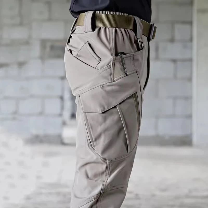 Men's Spring Autumn City Cargo Elastic Pants Trekking Hiking Camping Climbing Running Sports Cycling Work Outdoor Trousers - Image 1