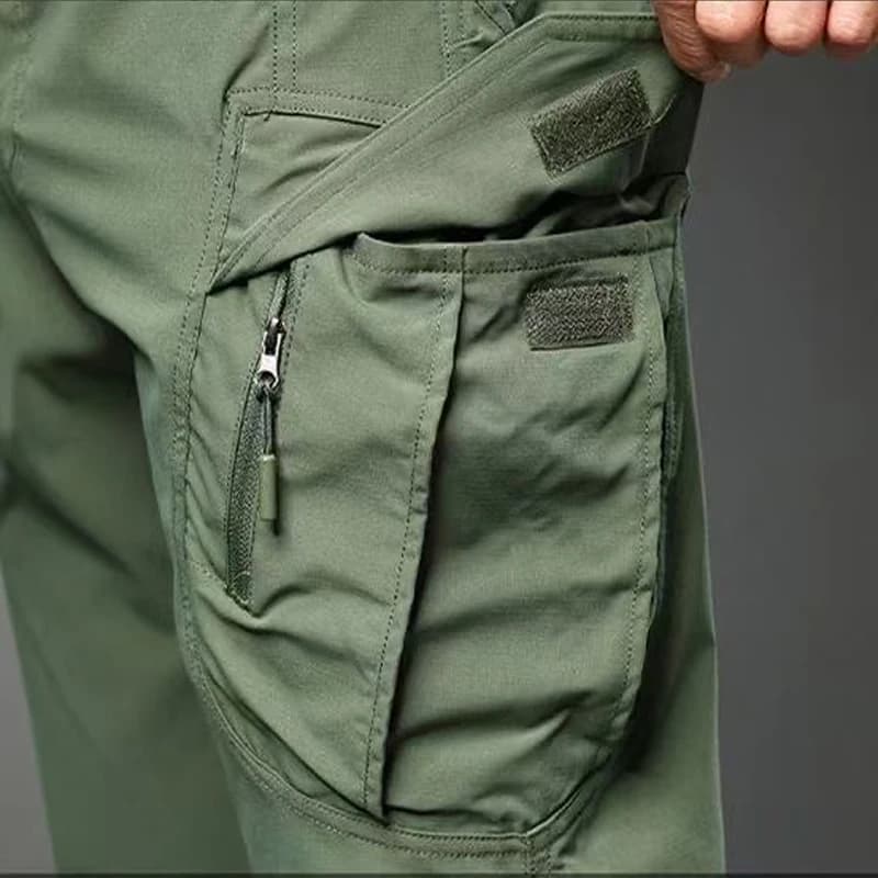 Men's Spring Autumn City Cargo Elastic Pants Trekking Hiking Camping Climbing Running Sports Cycling Work Outdoor Trousers - Image 5