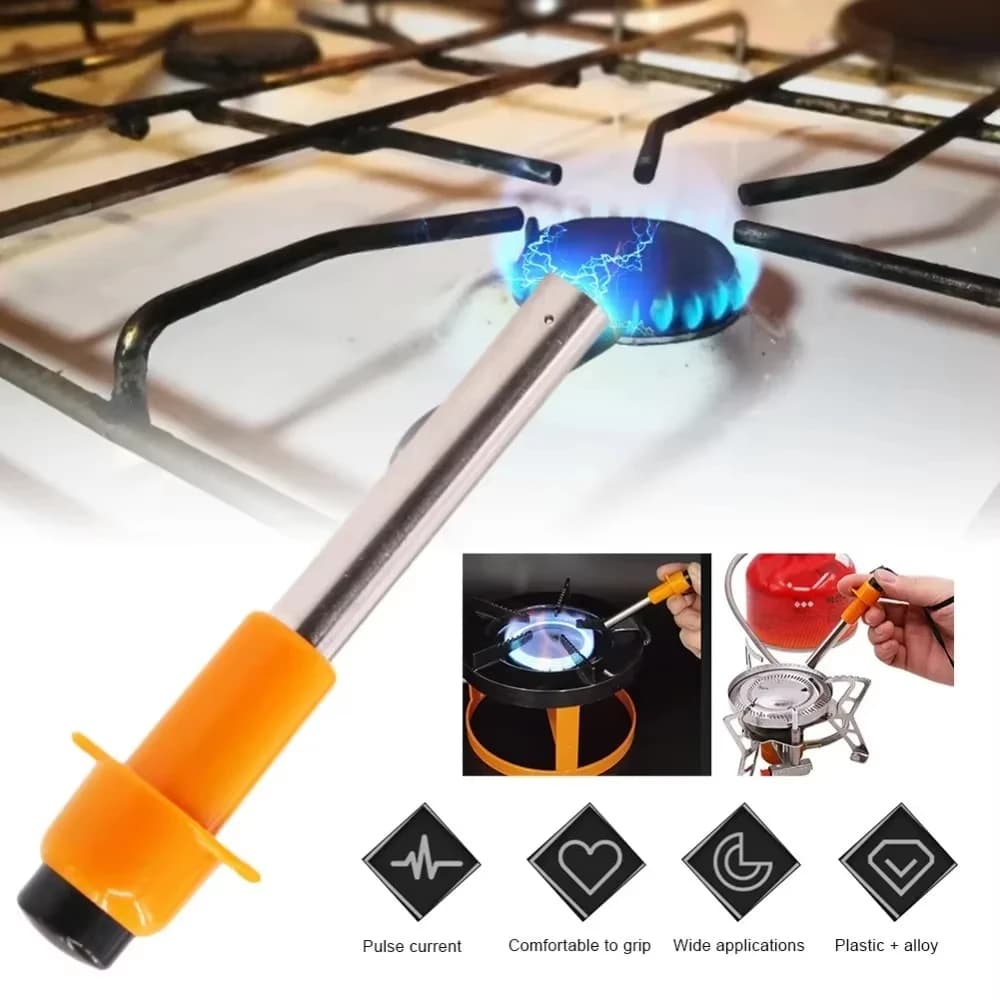 Pandatour 1/2PCS Outdoor Camping Mini Electric Lighter Kitchen Household Stove Lgniter Stainless BBQ Piezo One Click Ignition - Image 5