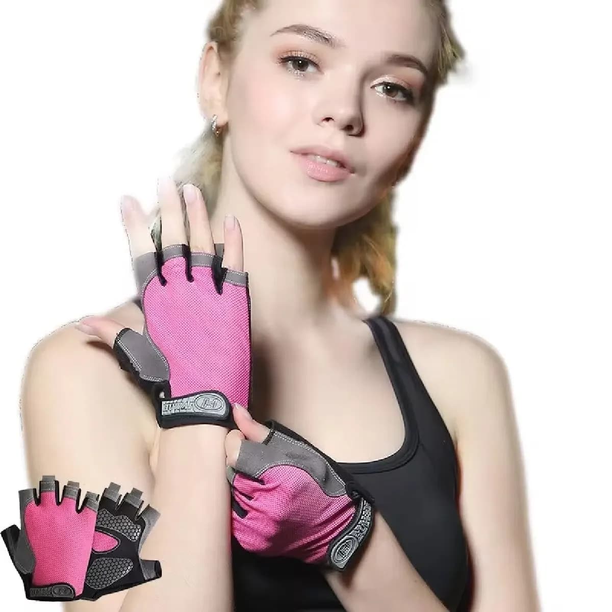 Professional Gym Fitness Breathable Anti-Slip Women Men Half Finger Summer Fishing Cycling Fingerless Gloves Female Bicycle Bike - Image 2