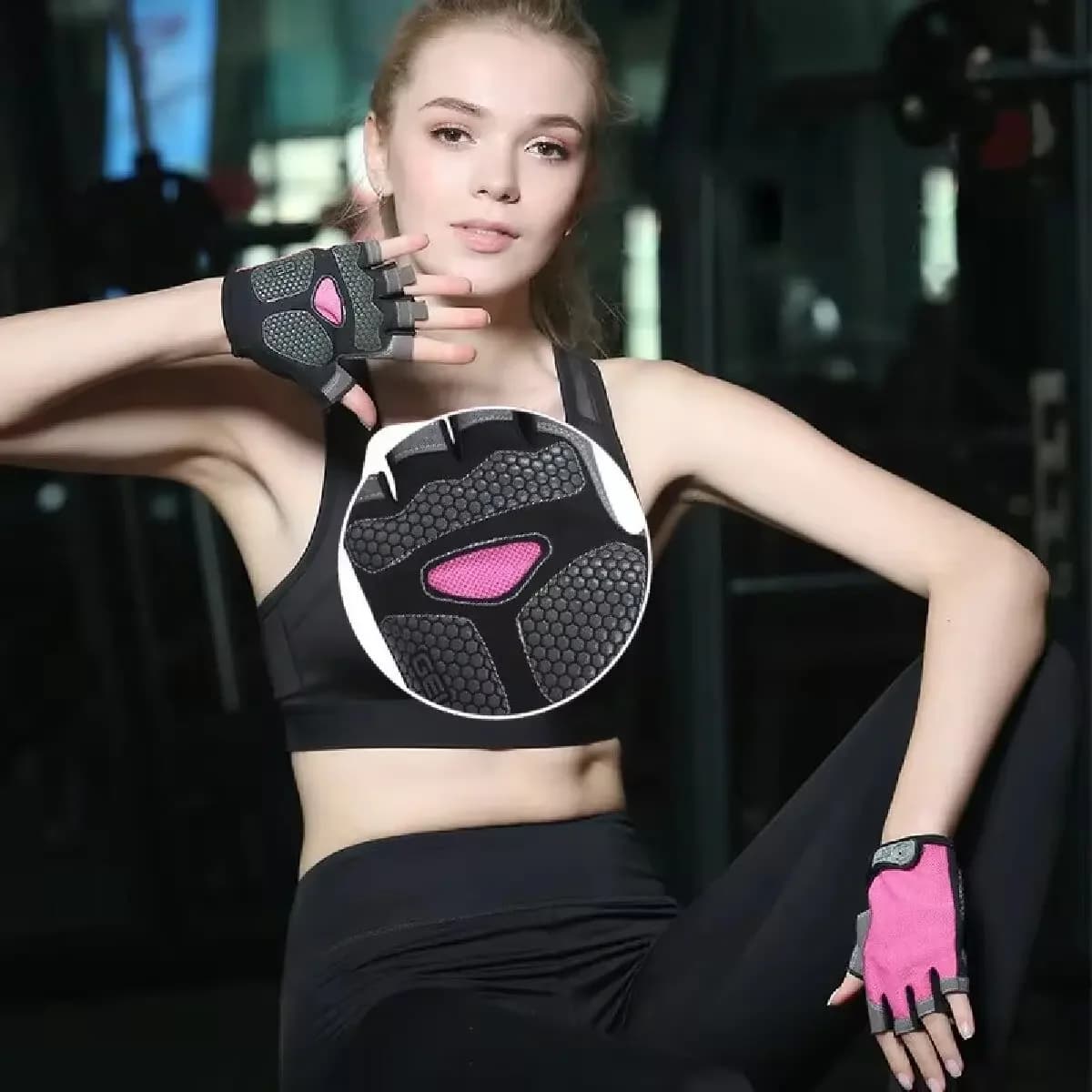 Professional Gym Fitness Breathable Anti-Slip Women Men Half Finger Summer Fishing Cycling Fingerless Gloves Female Bicycle Bike - Image 3