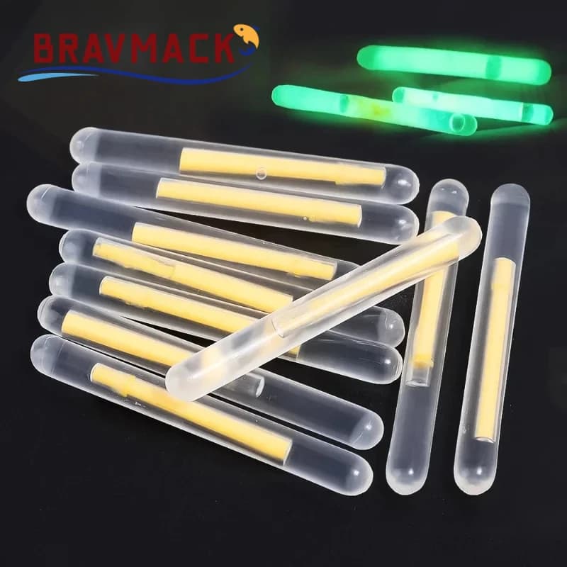 BRAVMACK 50/100pcs Outdoor Fishing Fluorescent Rod Firefly Fluorescent Rod Light Fishing Floating Rod Light Dark Luminous Rod - Image 1