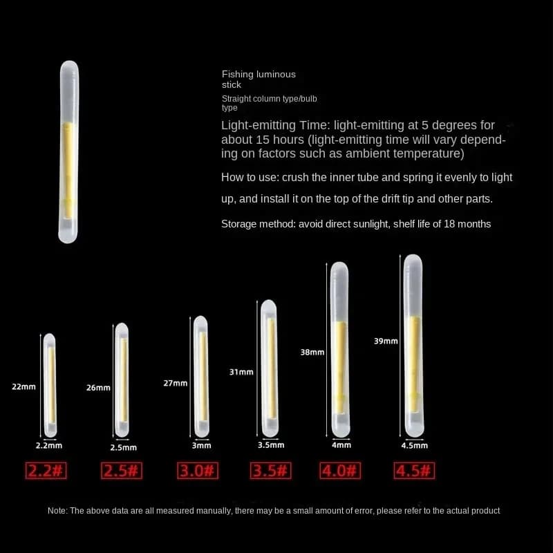 BRAVMACK 50/100pcs Outdoor Fishing Fluorescent Rod Firefly Fluorescent Rod Light Fishing Floating Rod Light Dark Luminous Rod - Image 5
