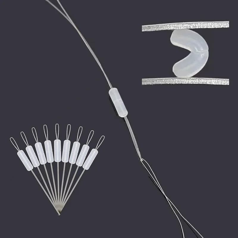 300Pcs Professional Fishing Float Stopper Silicone Space Bean Oval Bobber Anti-Strand Resistance for Fish Line Gear - Image 3